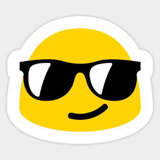 Coolface Sunglasses Face Emoticon Sticker